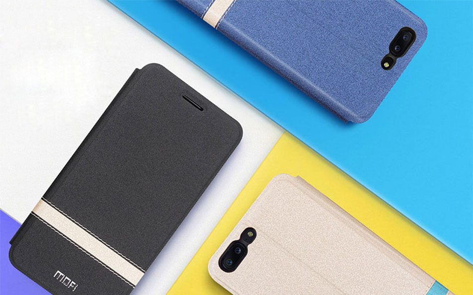 Mofi Smart Flip Stand Leather Case For Oneplus