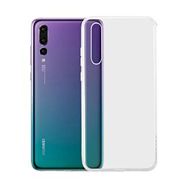 Rock Protective Soft TPU Frame and Clear Hard PC Back Panel Case For Huawei  P20