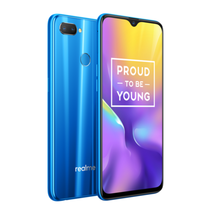 realme u1 blue