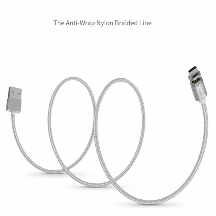 Cable Data - Nylon Elegance magnétique USB-C Fast Charge